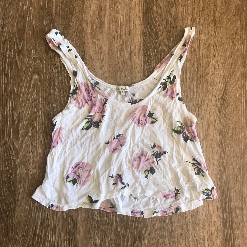 Talula floral crop tank